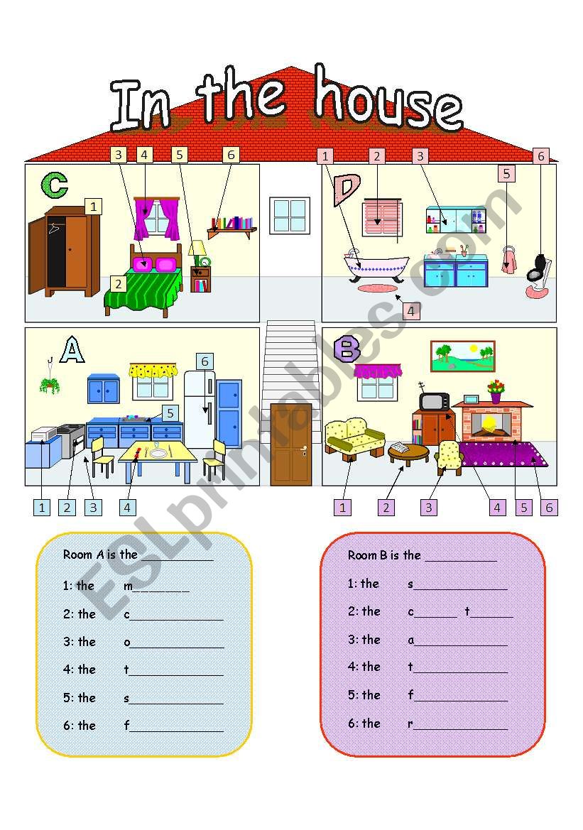 in-the-house-rooms-and-furniture-esl-worksheet-by-celine1