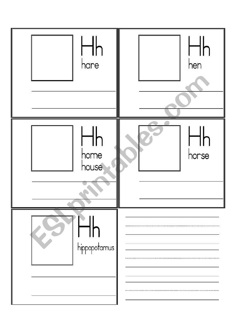 Letter Book HMK worksheet