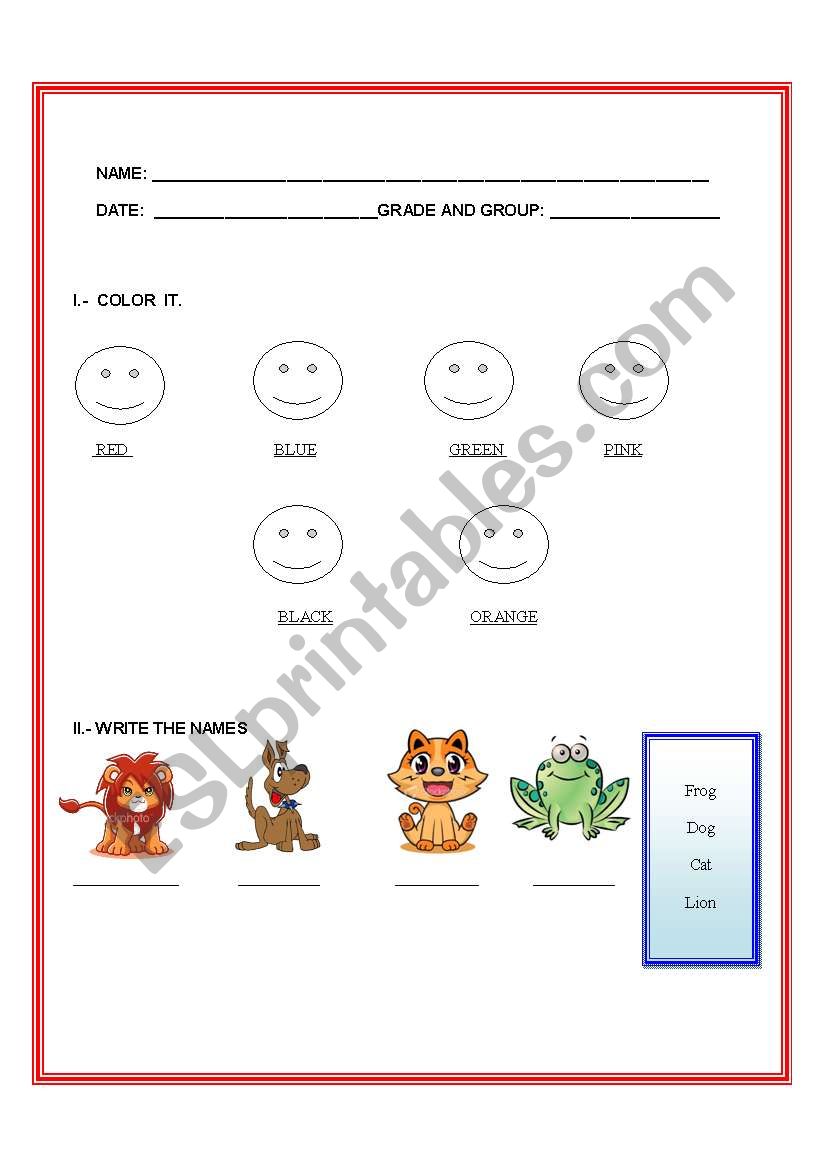 activity (2) worksheet