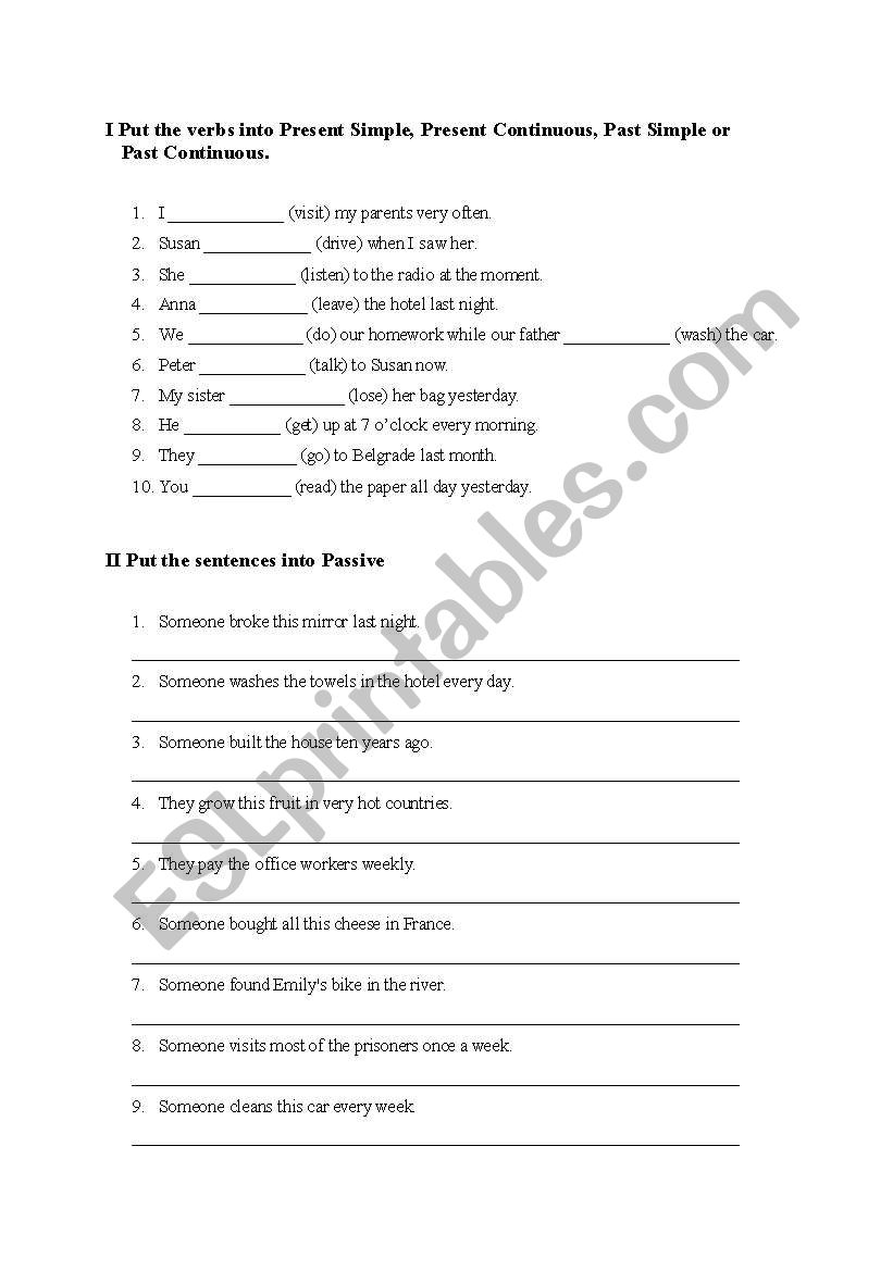 Grammar Practice worksheet