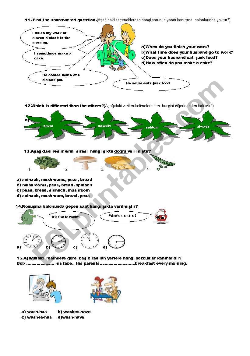 An exam for 6th grade(part two)