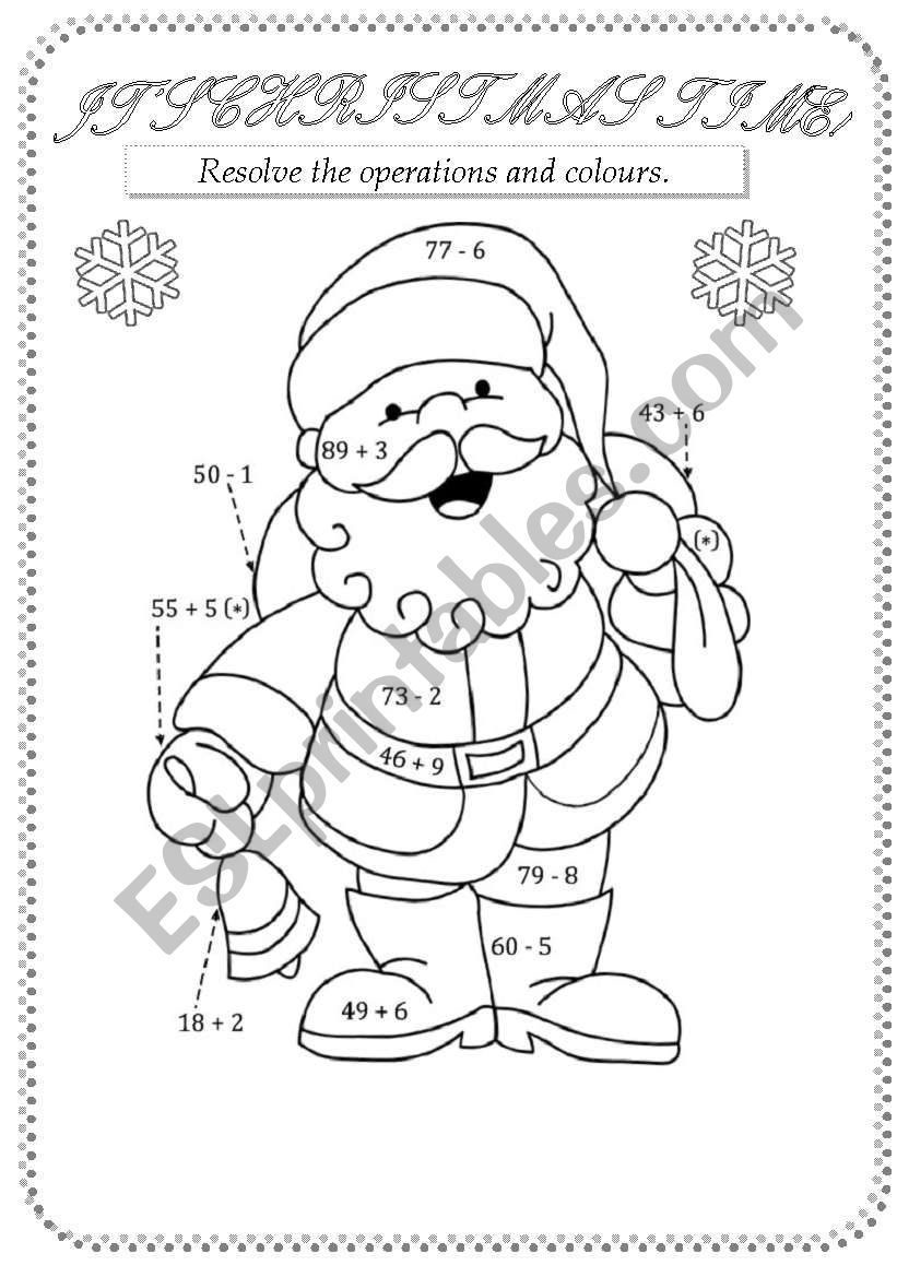 Santas Clothes worksheet
