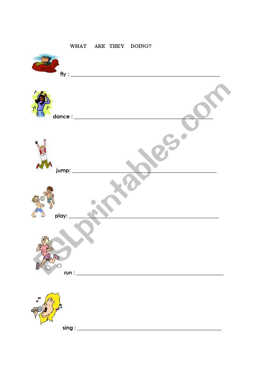 PRESENT CONT. worksheet