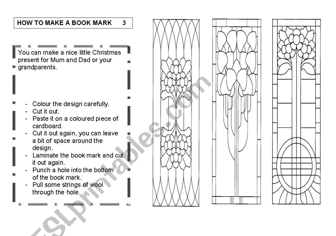 How to make a book mark    3/3