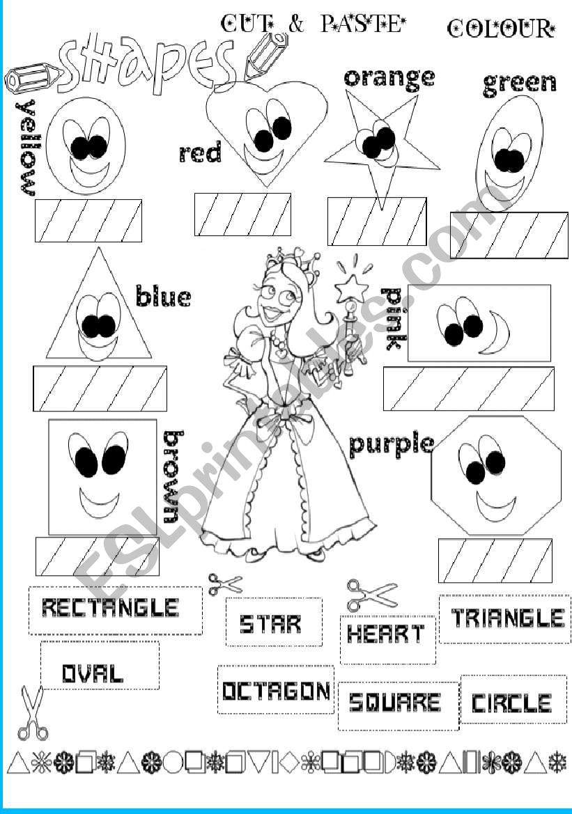 shapes pictionary worksheet