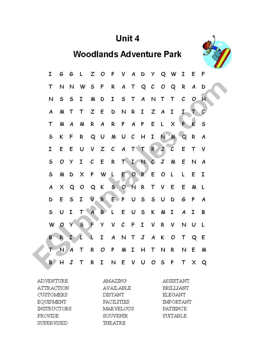 english-worksheets-woodlands-adventure-park-puzzles