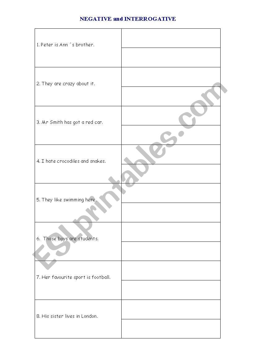 Present Simple worksheet