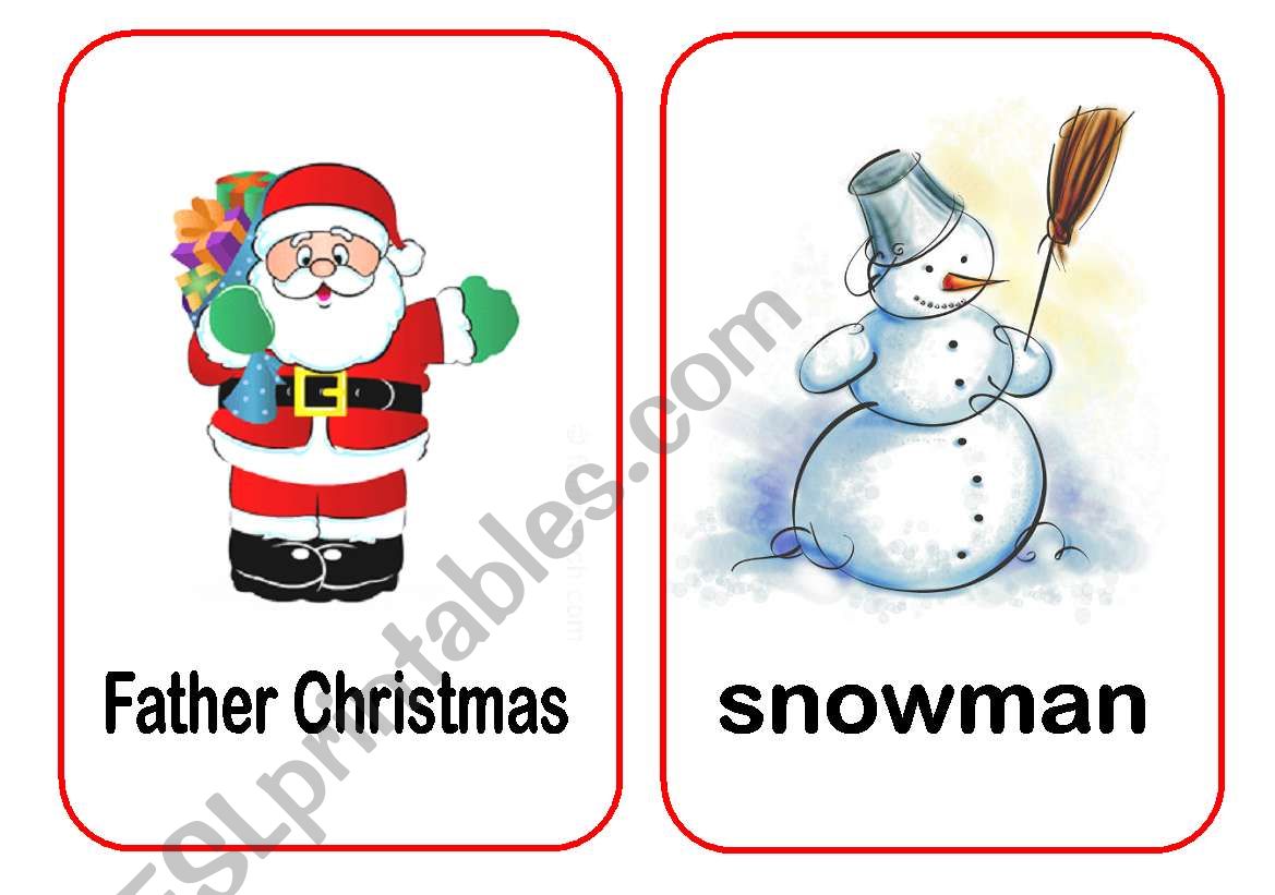 Christmas Flashcards 1 worksheet