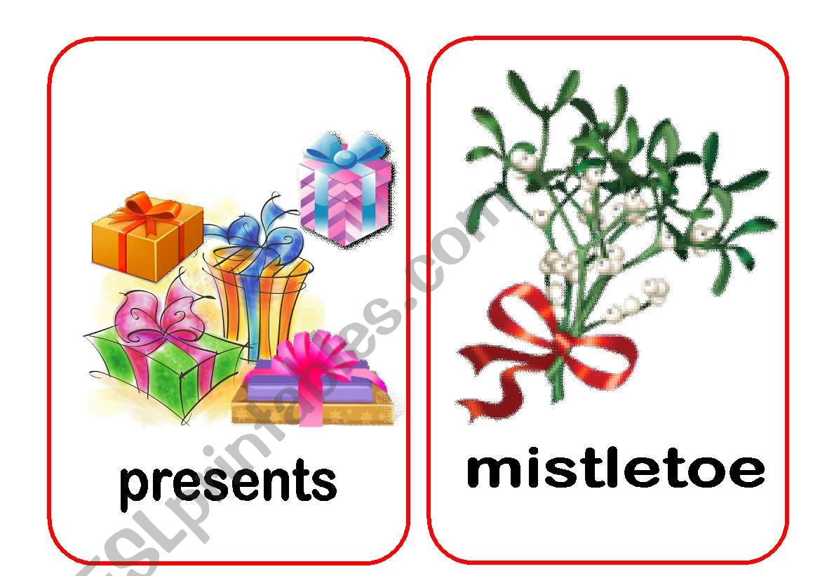 Christmas Flashcards 2 worksheet