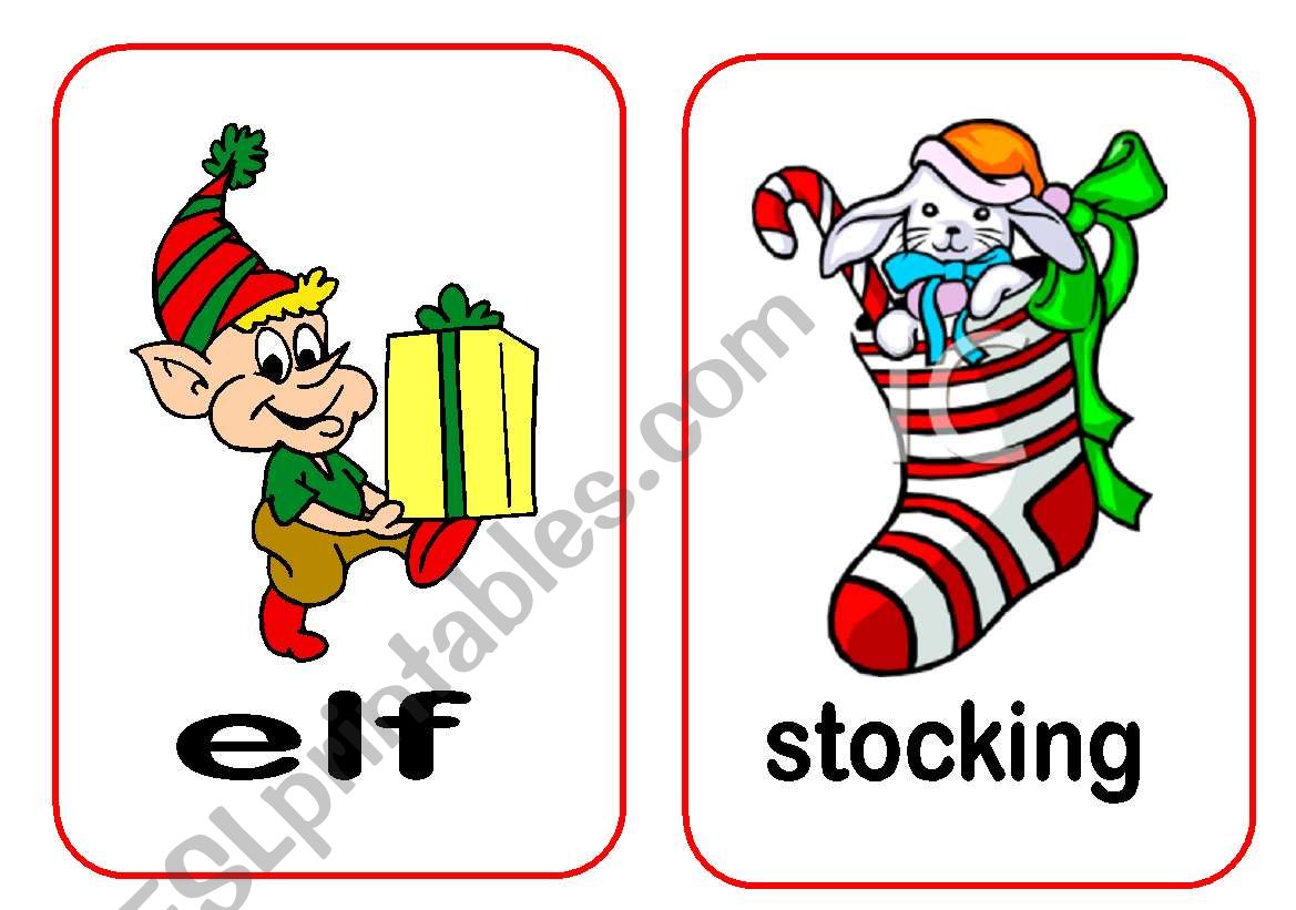 Christmas Flashcards 3 worksheet