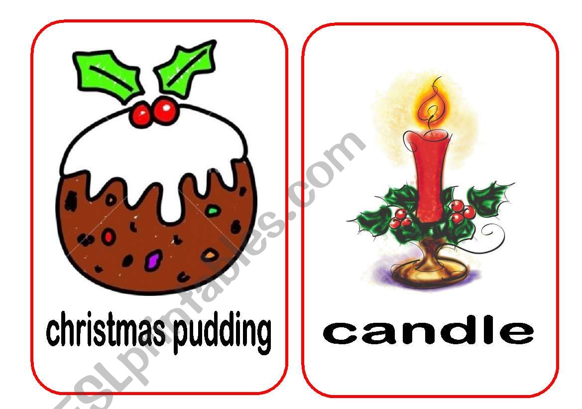 Christmas Flashcards 4 worksheet