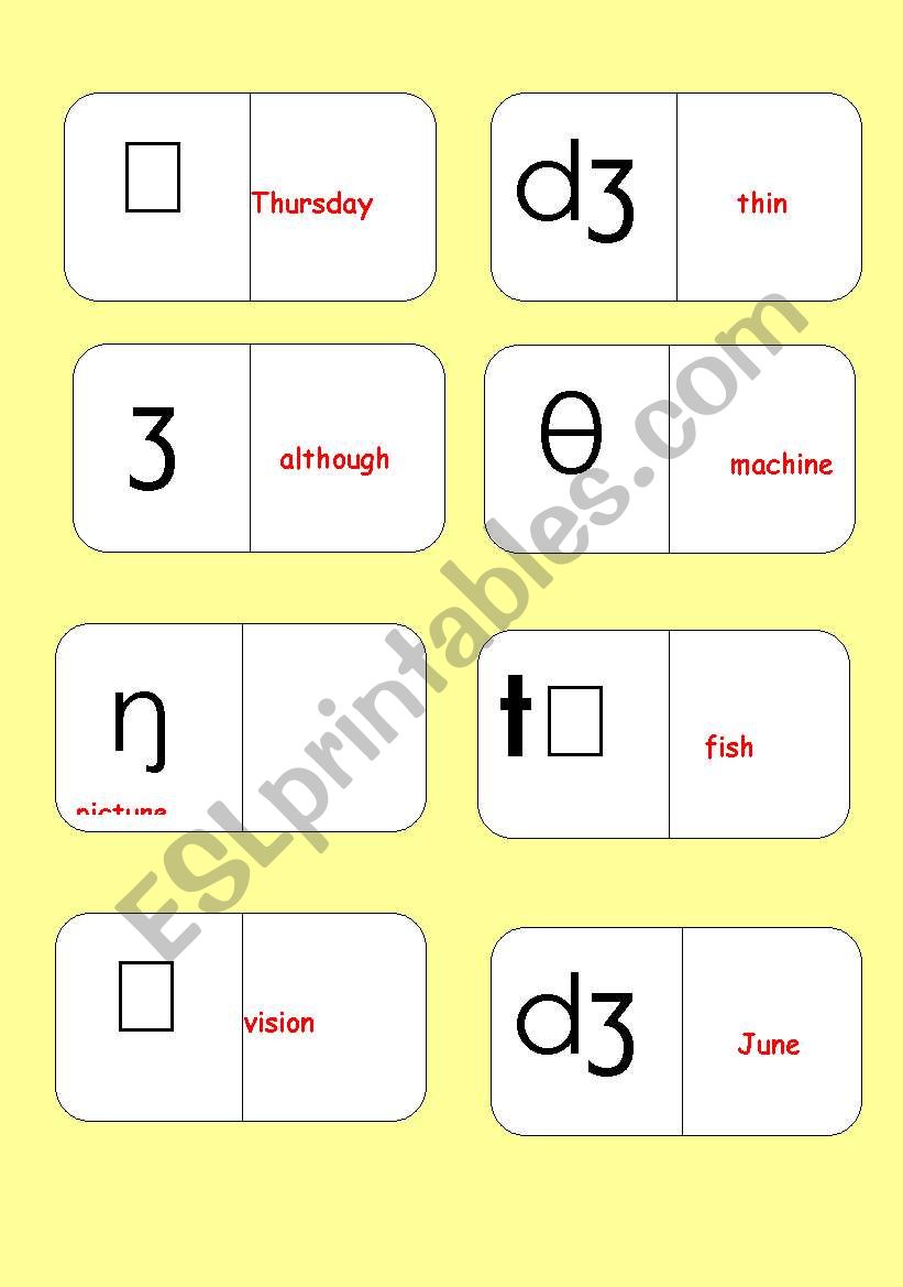 Phonetic dominoes 2 worksheet