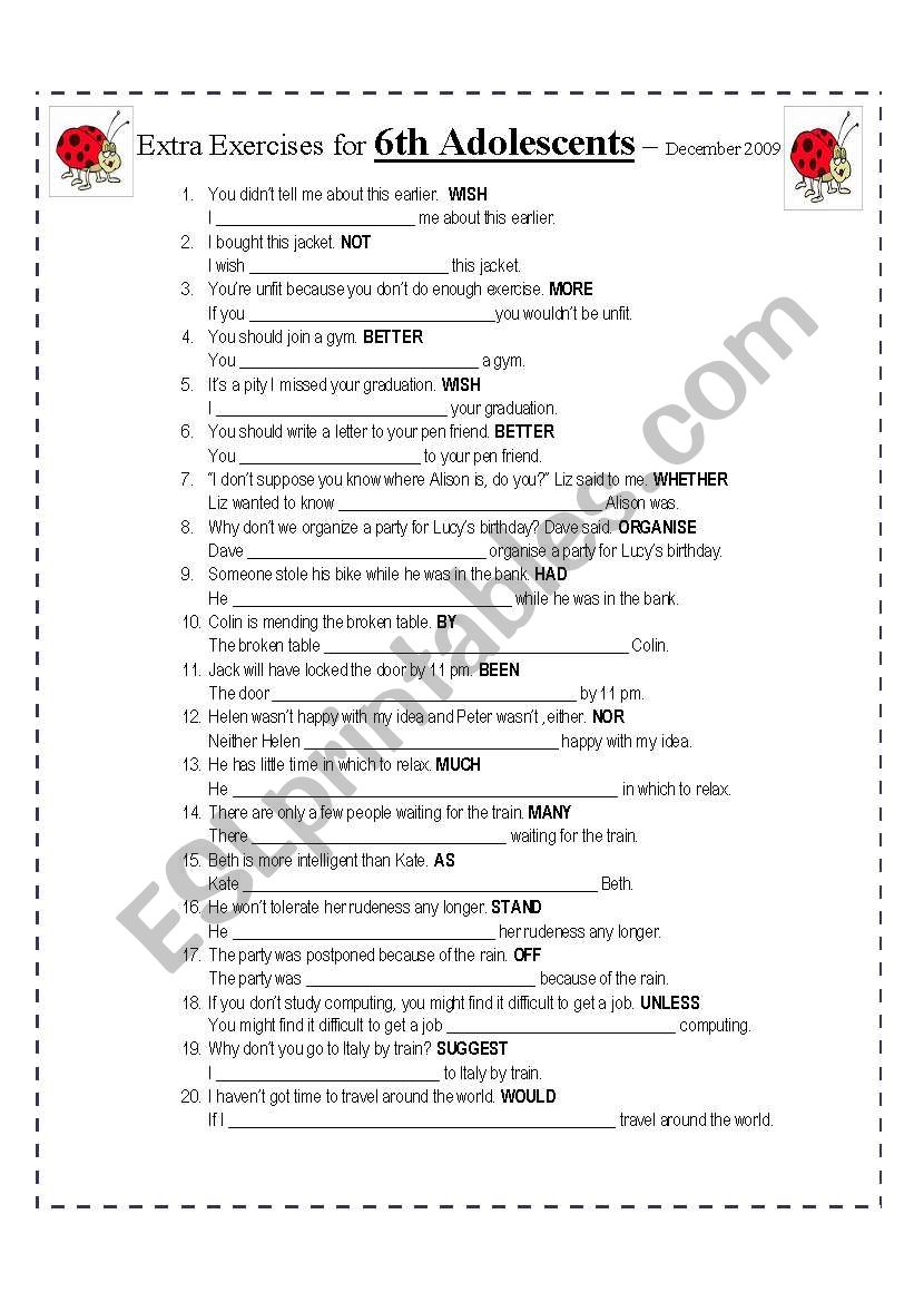 Paraphrasing for upper intermediate 2