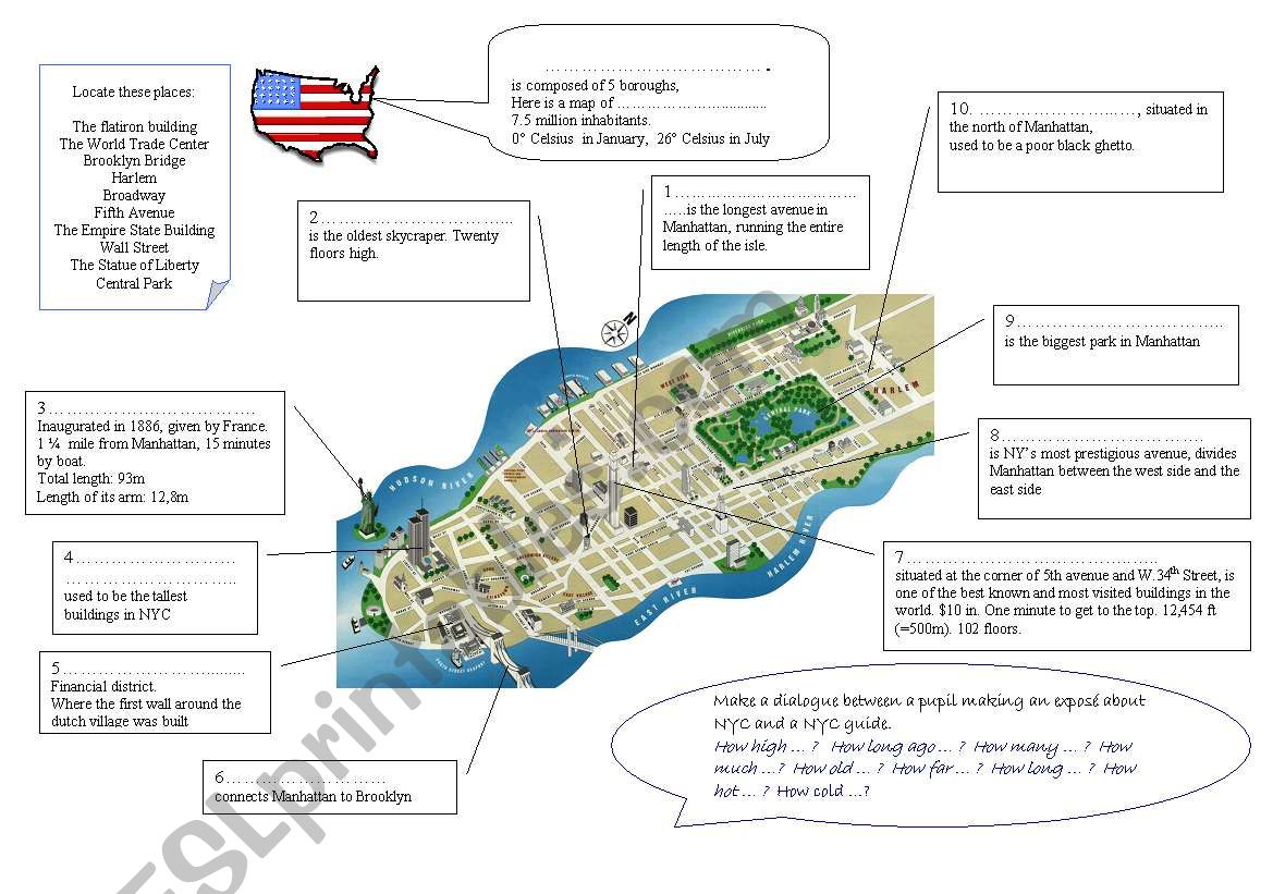 A Map of Manhattan to be completed