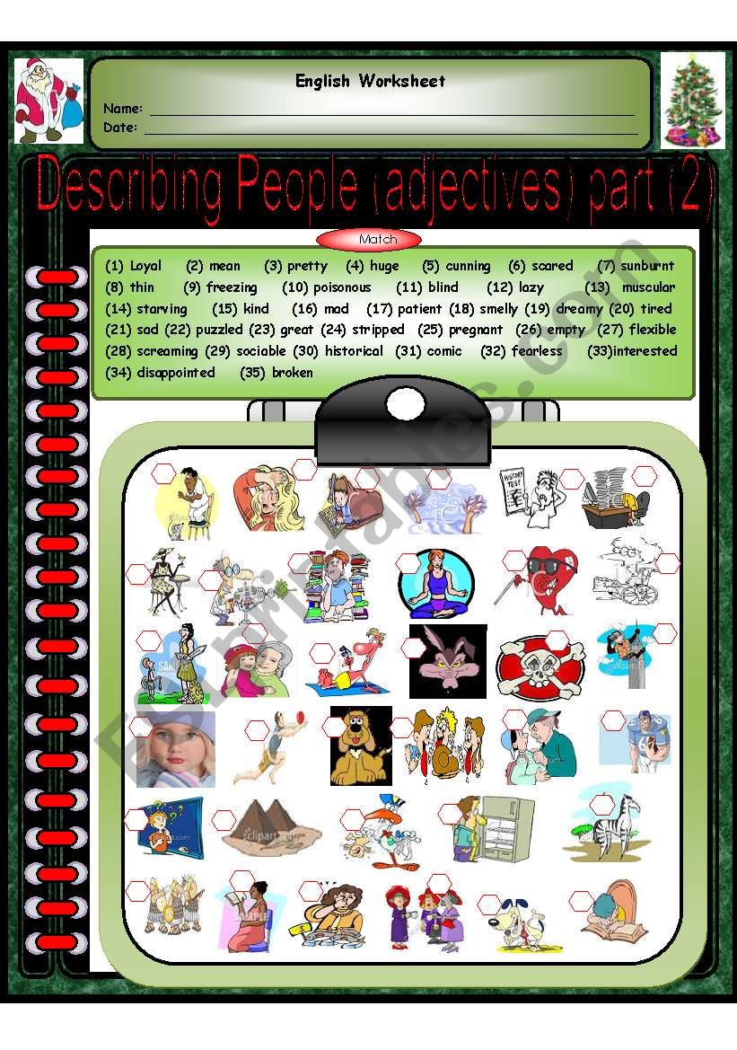 Describing People (adjectives)       part (2)