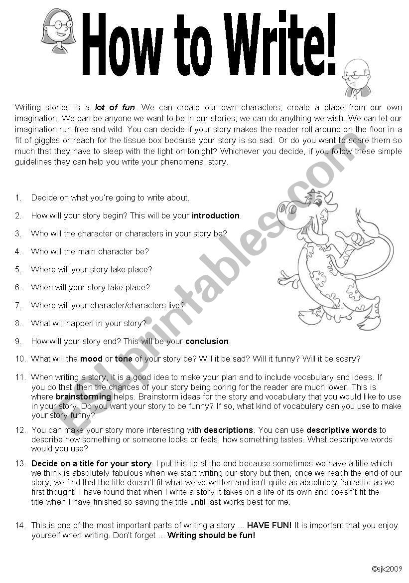 How to Write ... Tips and things!