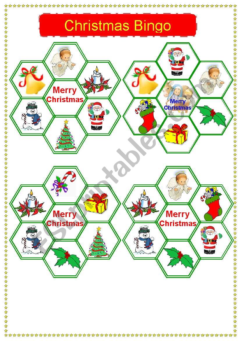 Christmas Bingo worksheet