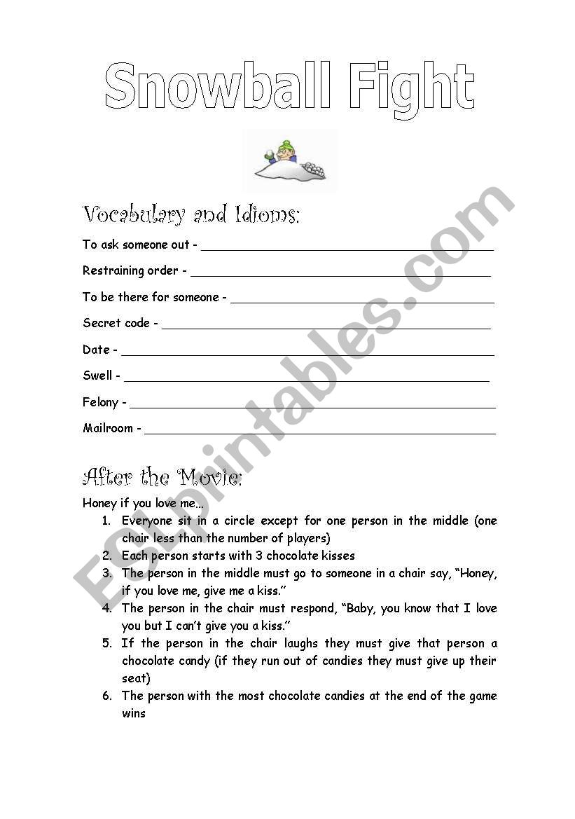 Elf (part 6 of 9) worksheet