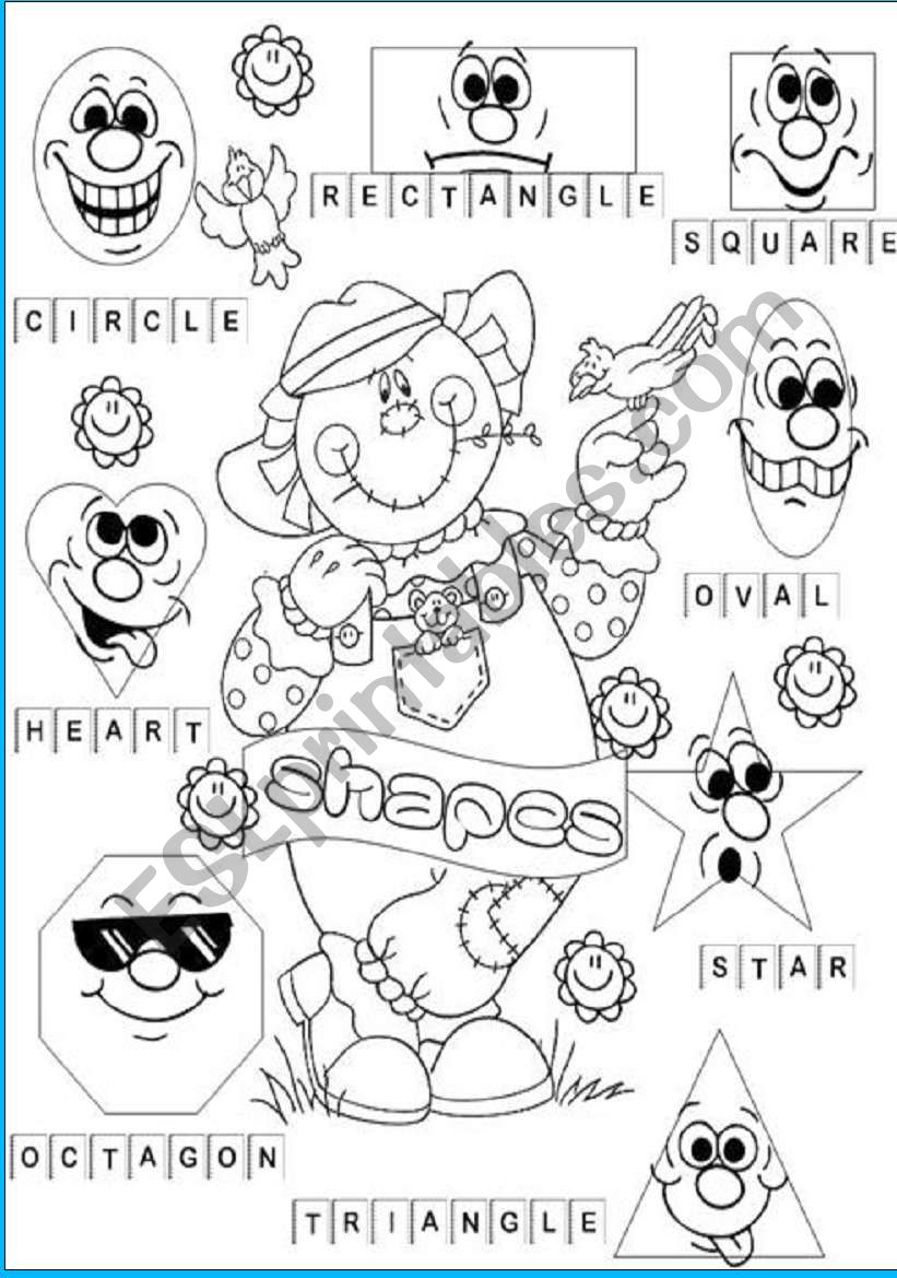 shapes pictionary worksheet