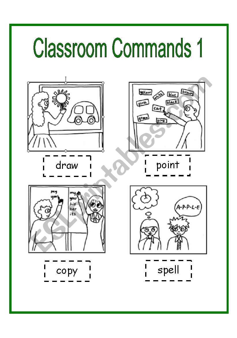 Classroom Instructions Flashcards