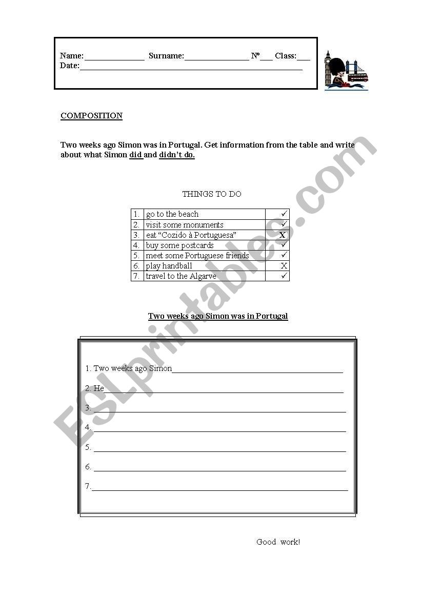 Composition worksheet