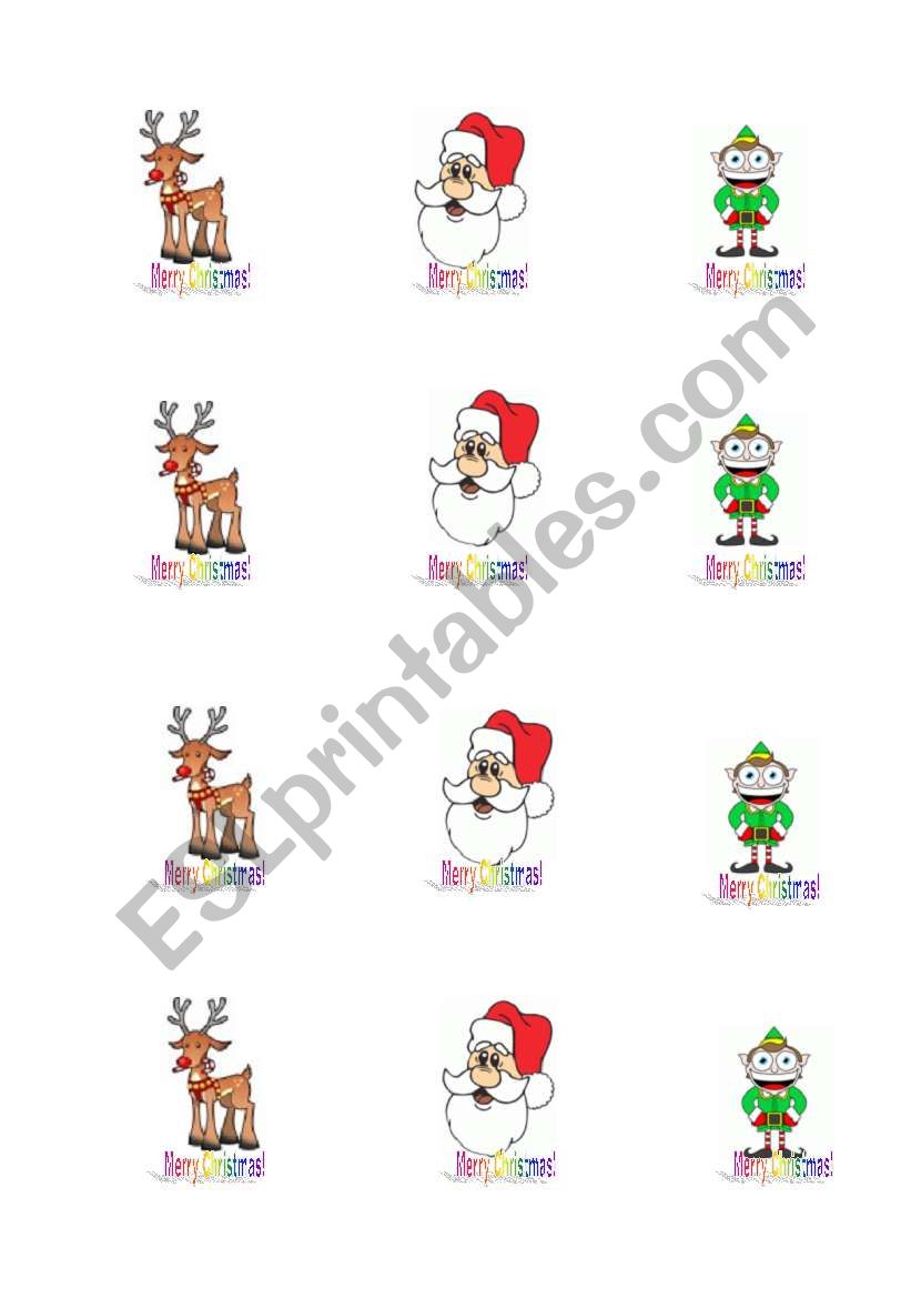 christmas stickers worksheet