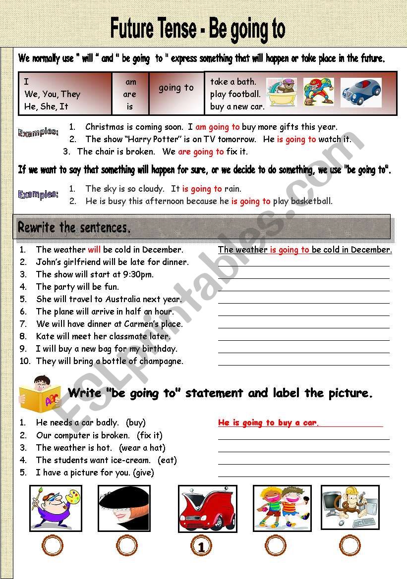 Future Tense worksheet