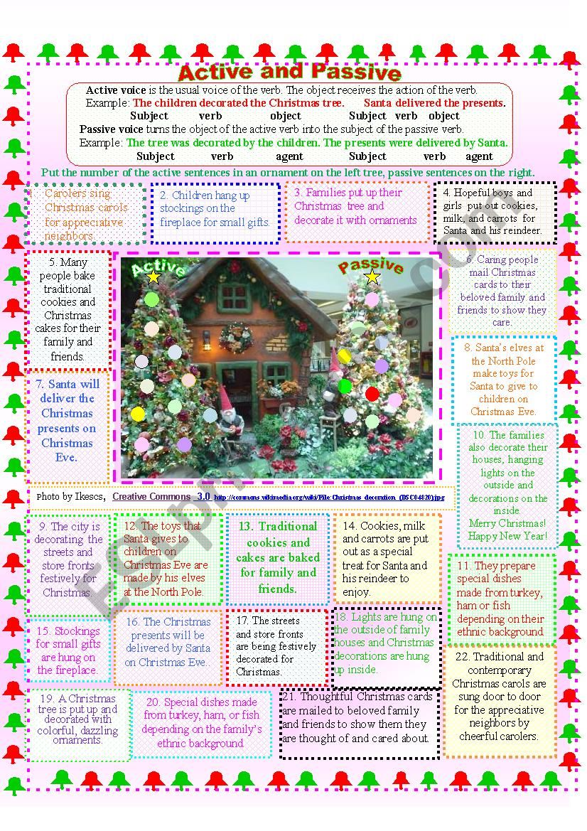 Active and Passive Voice worksheet