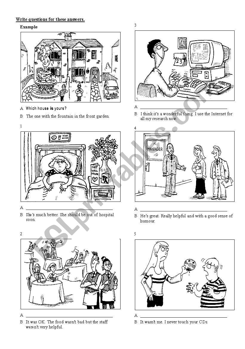 communication activity worksheet