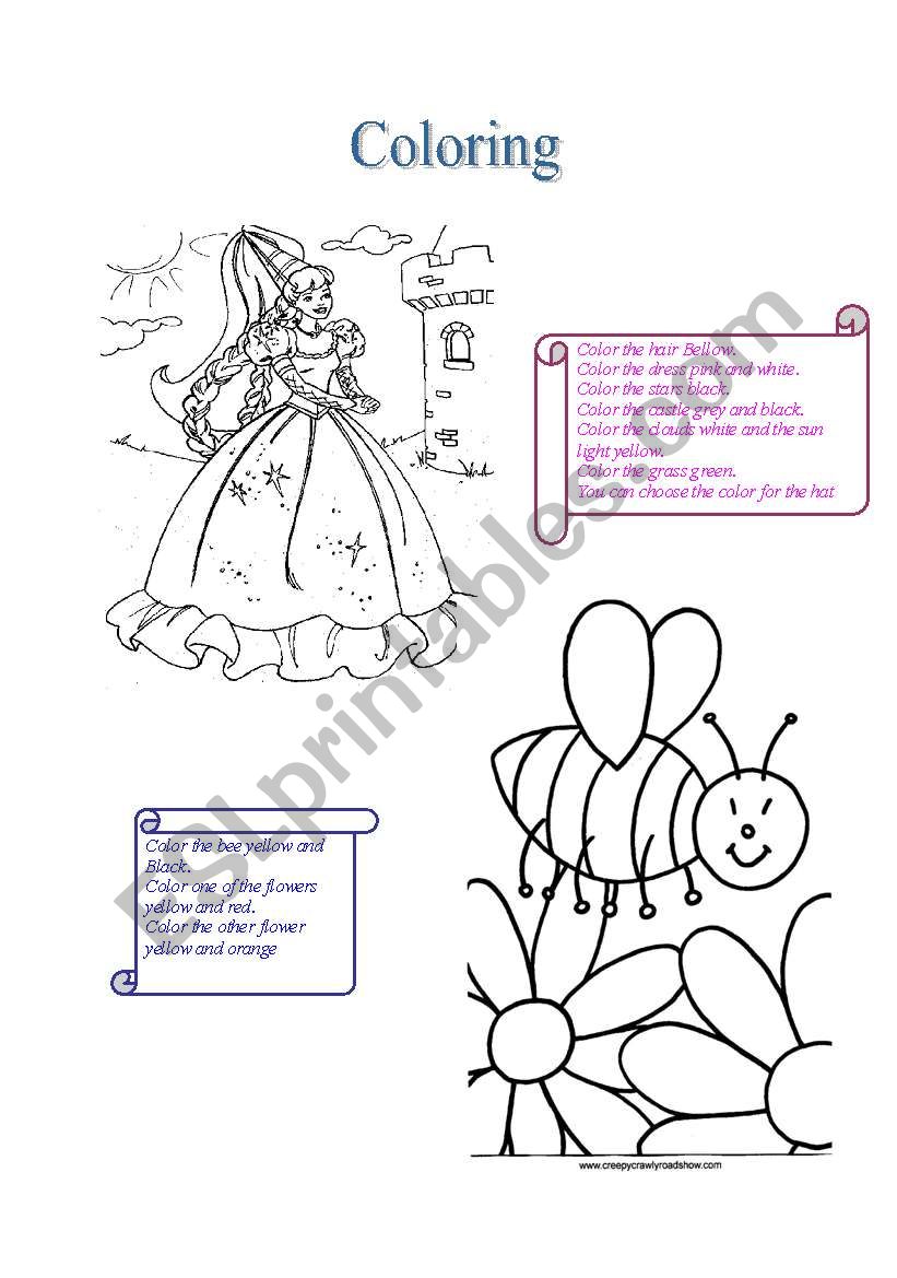 Coloring worksheet