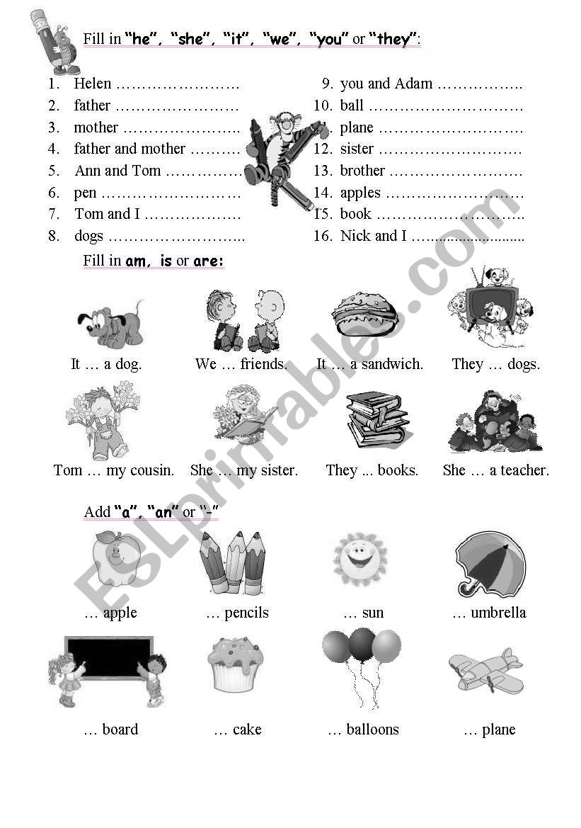 Test paper worksheet