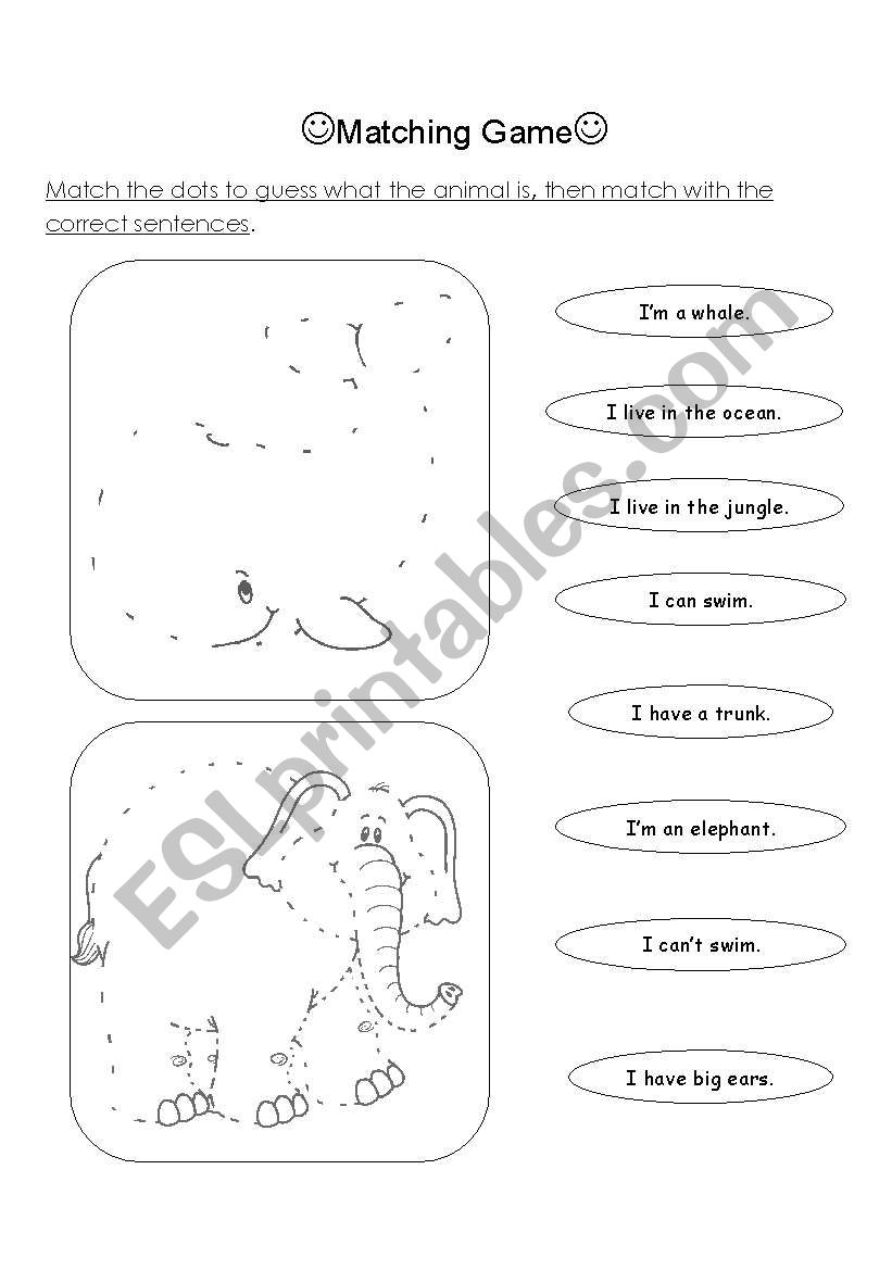 animals worksheet worksheet