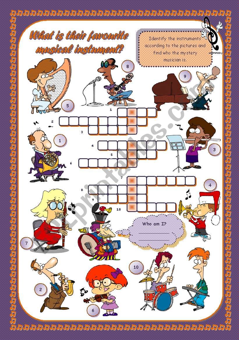 WHATÂ´S THEIR FAVOURITE MUSICAL INSTRUMENT?