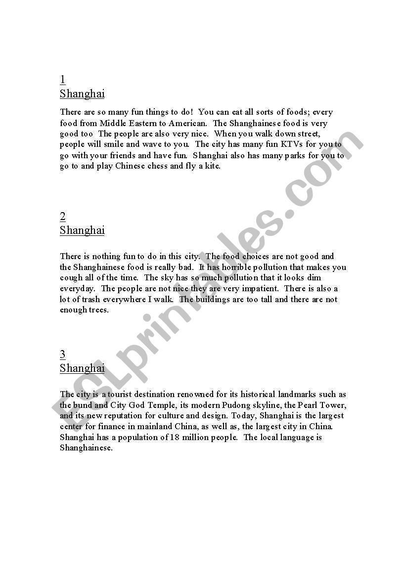 Authors Viewpoint worksheet