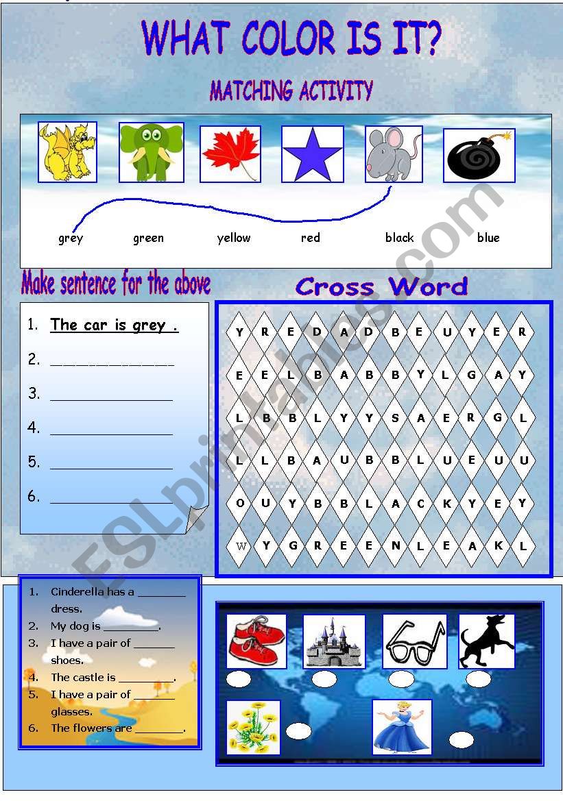 Colors - What color is it? worksheet