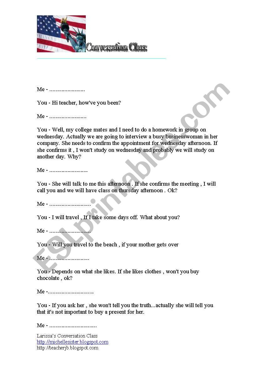 guided conversation worksheet