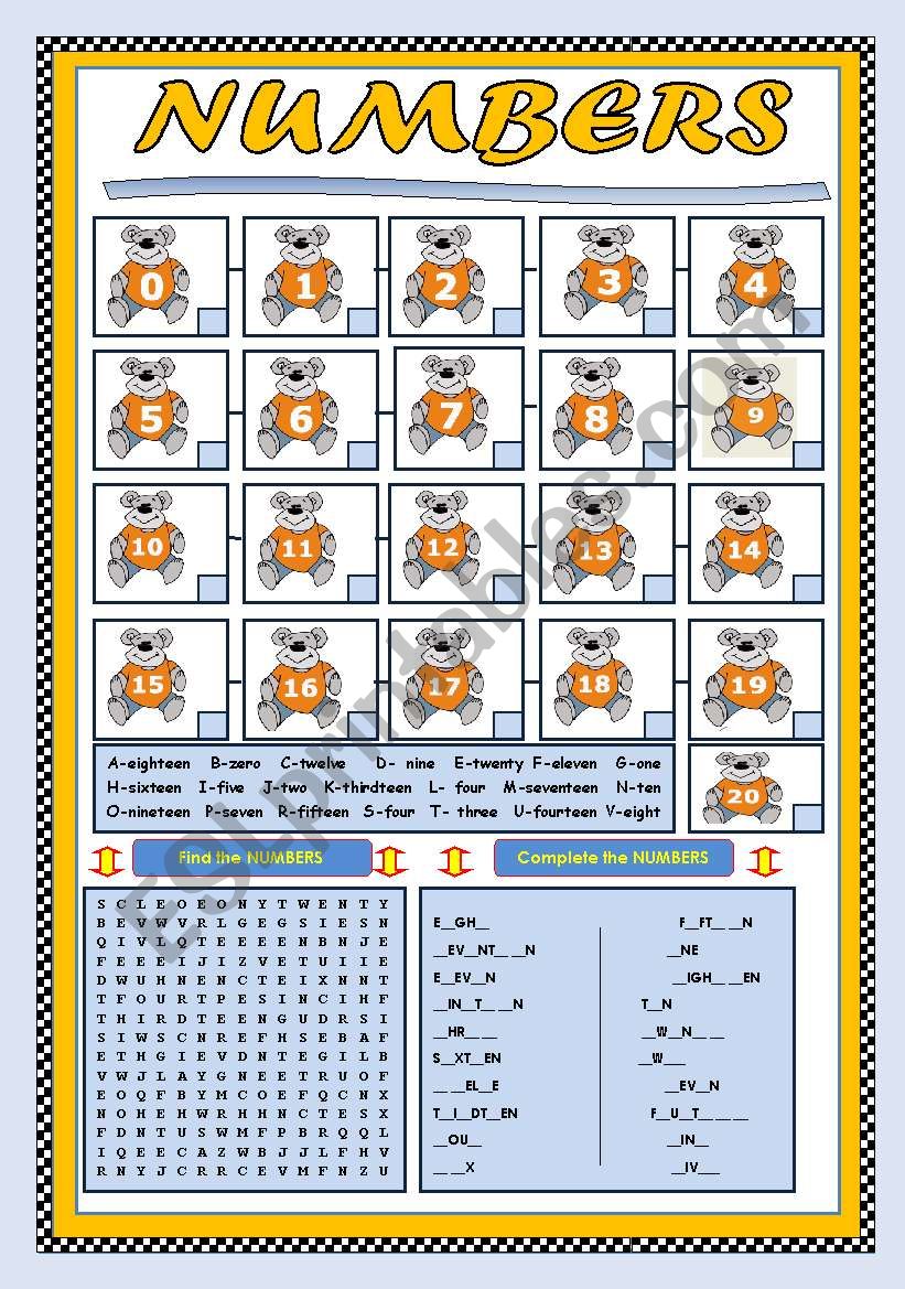 numbers-1-20-esl-worksheet-by-xyzzyx