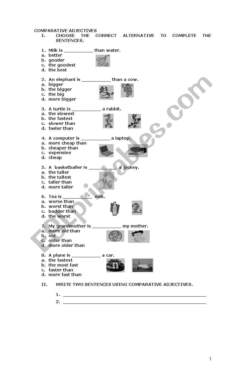 Comparative and Superlative Adjectives