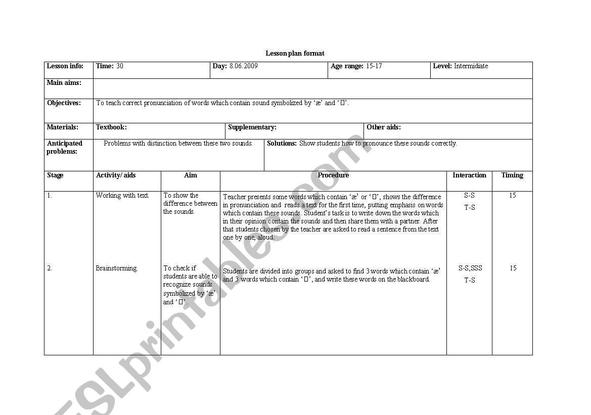 Receptive sklills practise worksheet