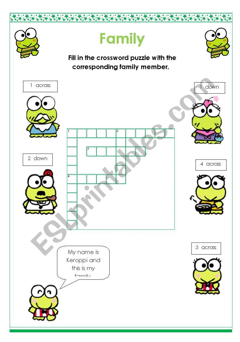 Family worksheet