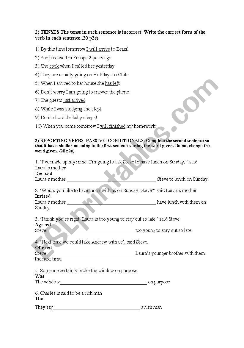 fce exercises worksheet