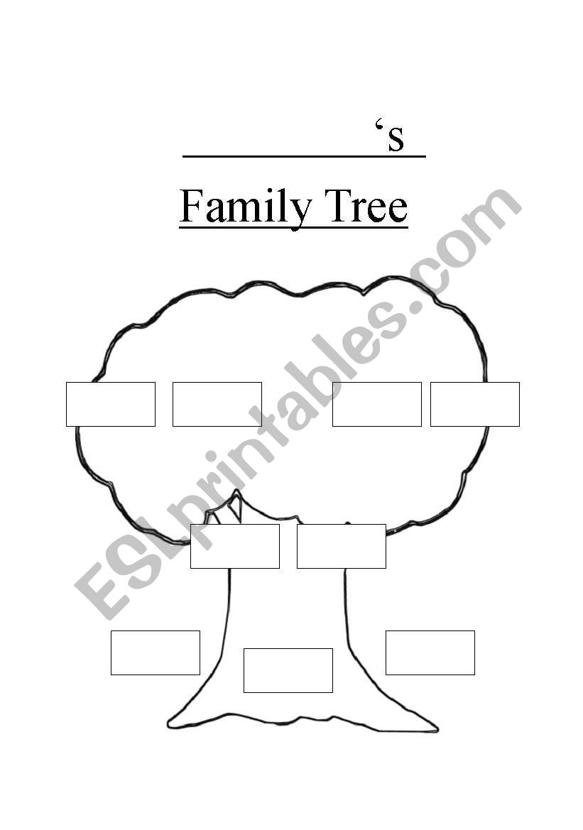 Family tree worksheet