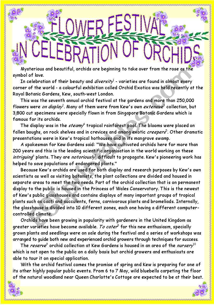 Reading_Flower Festival In Celebration Of Orchids