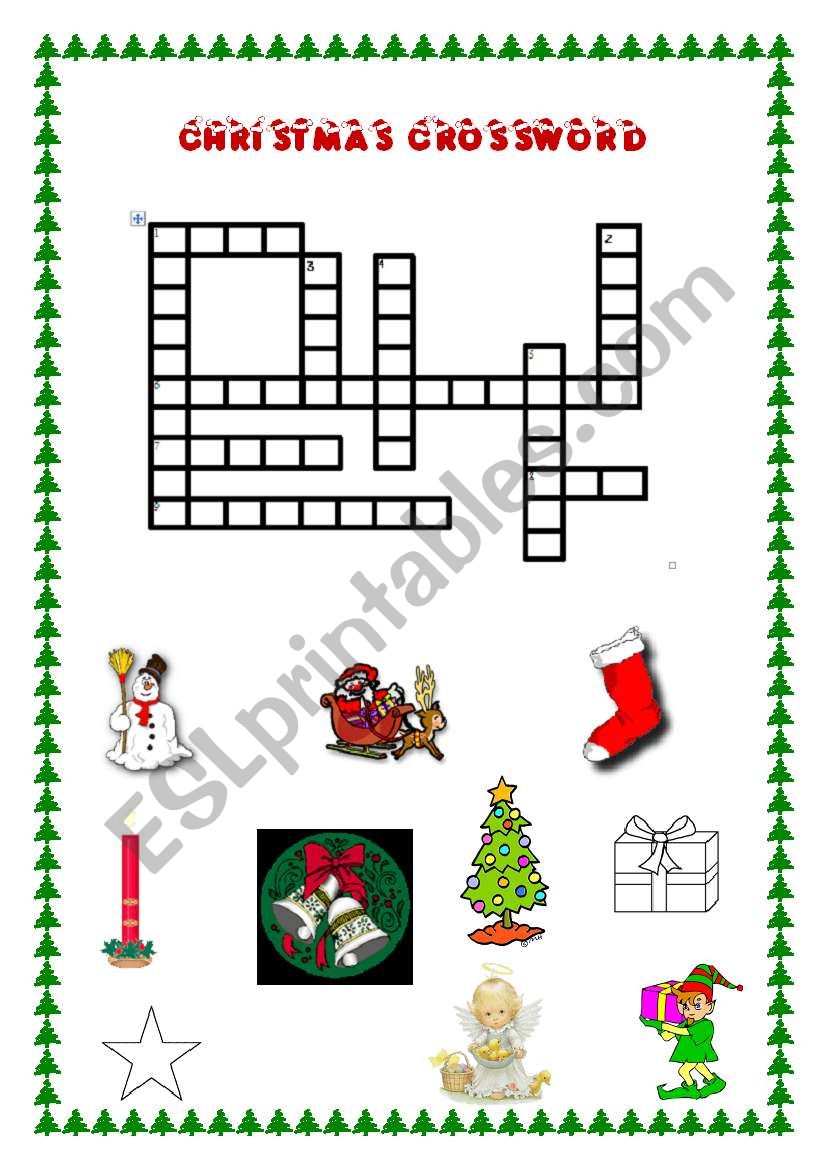 Christmas Crossword ! worksheet