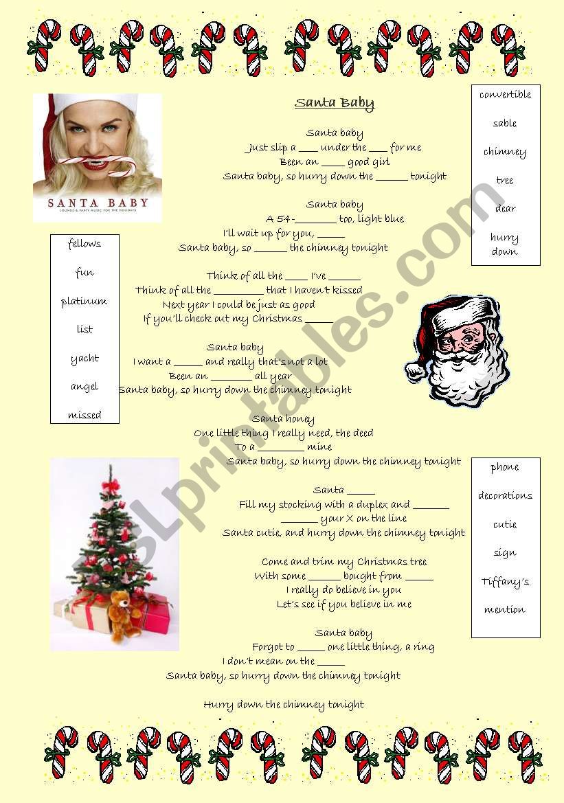 Song: Santa Baby by Kylie Minogue