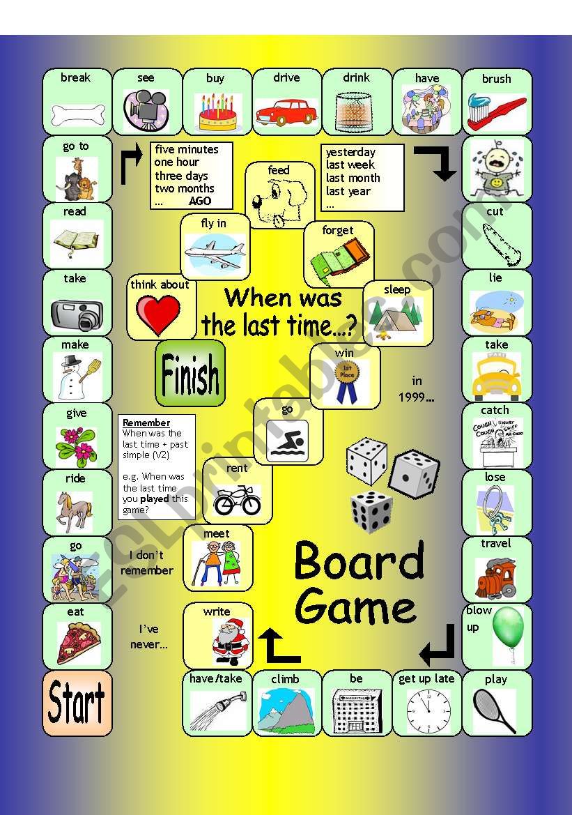 Board Game - When was the last time...?