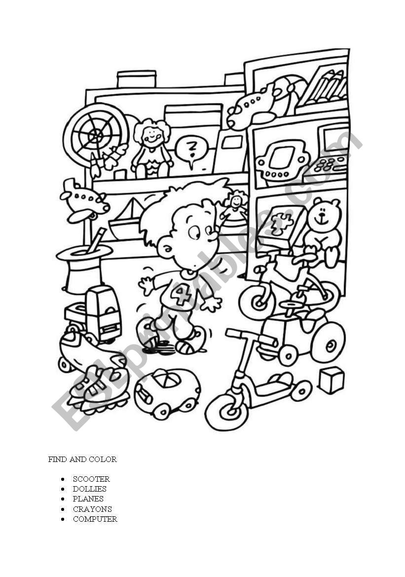 TOYS worksheet