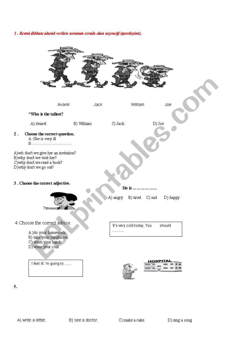 tenses worksheet