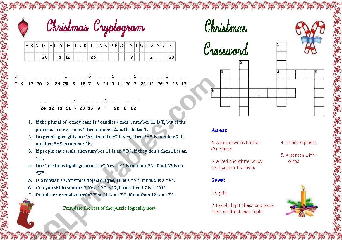 Christmas Crypto Fun worksheet