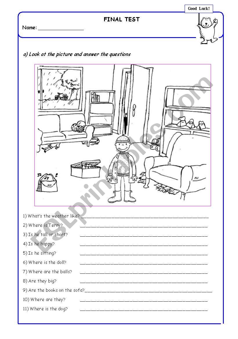 TEST -  KIDS worksheet